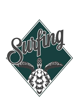 Surfing Turtle Sea Fun