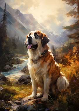 St Bernard dog