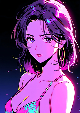 beautiful woman anime