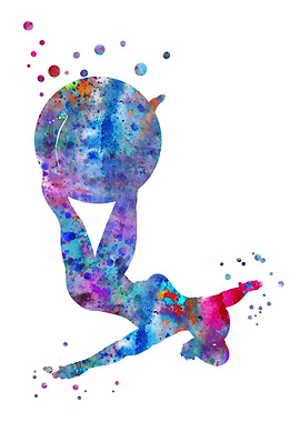 Girl Exercise with Medicin