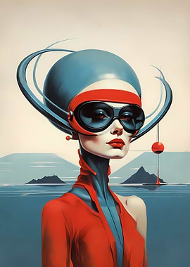 Bauhaus Futuristic Woman