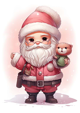 Jolly Cartoon Santa