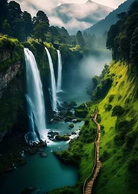 Serene Waterfalls