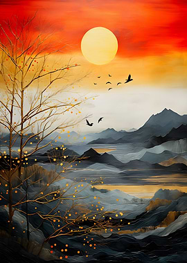 Sunset Amazing Abst Scenic