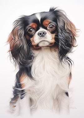 Toy spaniel portrait