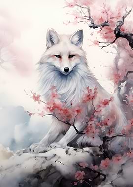 Cherry Blossom White Fox