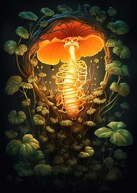 Skeleton mushroom