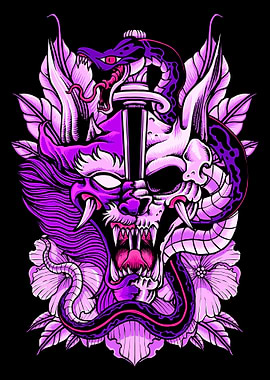 Aesthetic Gothic Skull