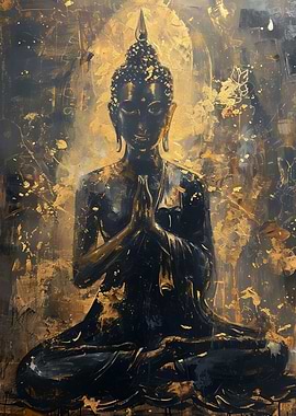 Buddha Gold and Black