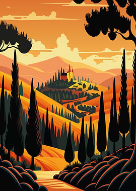 Countryside landscape