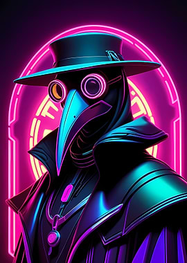 Cyberpunk Plague Doctor