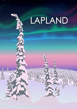 Lapland Travel Poster