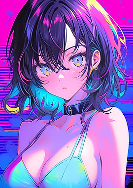 anime cool swimsuit girl