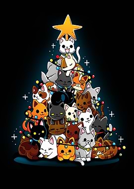 Christmas Tree Kittens