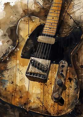 Single Coil Guitar Poster