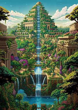Ancient Garden Pixel Art
