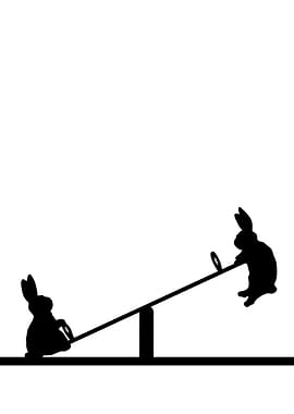 Seesawing rabbit