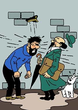 tintin ANGRY HADDOCK
