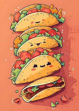 Cartoon Tacos