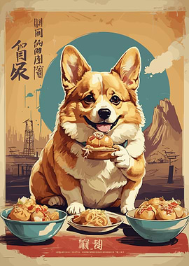 Vintage Japanese Corgi