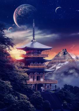 Celestial Japanese Temple