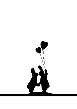 Lovestruck rabbit