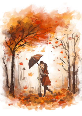 A stolen kiss in Autumn