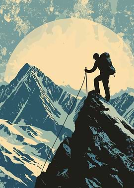 Mountain Climbing Snowy