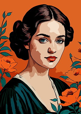 Floral Woman Portrait 8