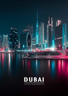 Nightly Panorama of Dubai