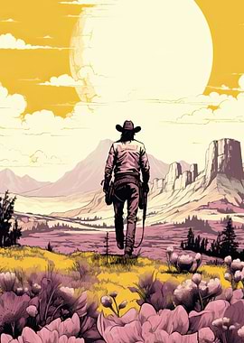 cowboy in the desert