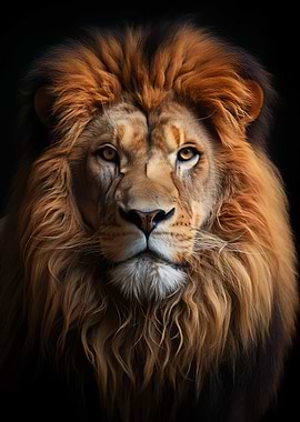 Cool Lion King Portrait