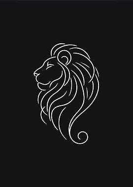 Lion Line Art