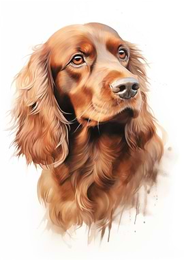 Sussex Spaniel portrait
