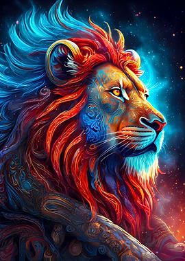 A close up of Mystic Lion