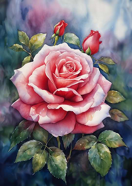 Beautiful pink Rose flower