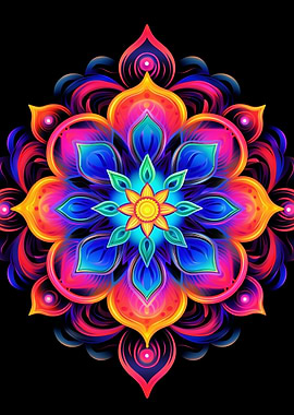 Vibrant Colored Mandala