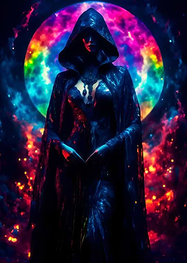 Rainbow Color Magic Witch