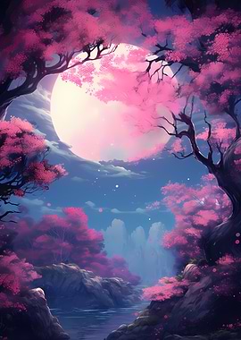 Cherry Blossom Japan Art