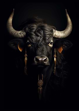 Dark Gold Yak Animal