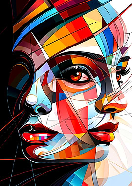 Abstract Woman Face