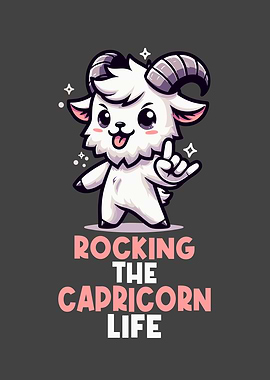Capricorn Zodiac Cute Goat