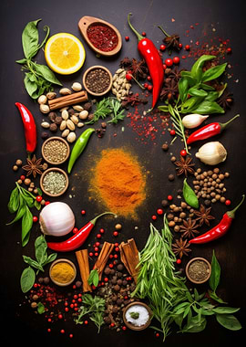 Spices Food and Kitchen