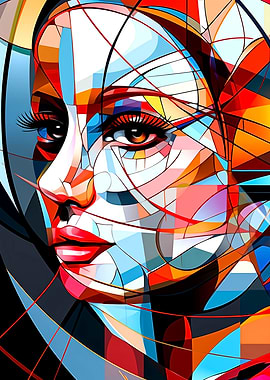 Abstract Woman Face