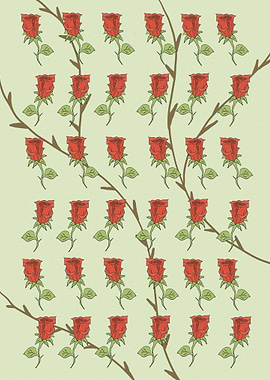 rose pattern art