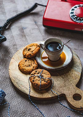Cookies with coffee