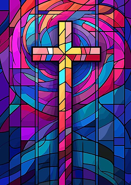 Christian Cross Glass