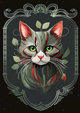 Art Deco Maine Coon