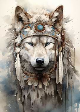Spiritual Arctic Wolf