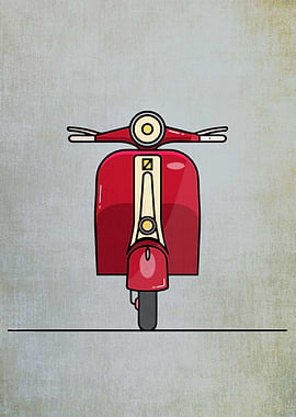 Vespa Red Classics